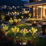 Solar Lily Flower Garden Lights Set of 2
