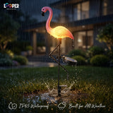 Solar Flamingo Garden Light