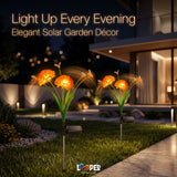 Solar Mrhephaestus Flower Garden Lights Set of 2