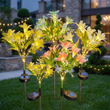 Set of 2 solar lily flower garden lights