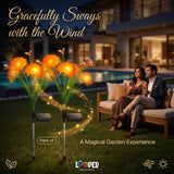 Solar Mrhephaestus Flower Garden Lights Set of 2