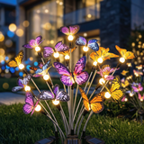 Set of 2 solar butterfly garden lights